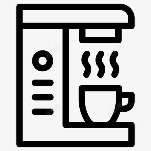 咖啡机电器热茶svg_新图网 https://ixintu.com 咖啡机 电器 热茶
