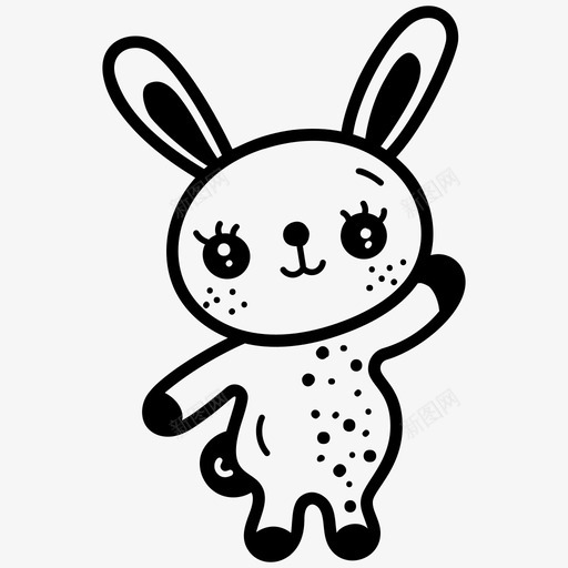 可爱的兔子画可爱的兔子兔子svg_新图网 https://ixintu.com 兔子 爱的 画可 可爱 动物 字形 矢量 矢量图 图标