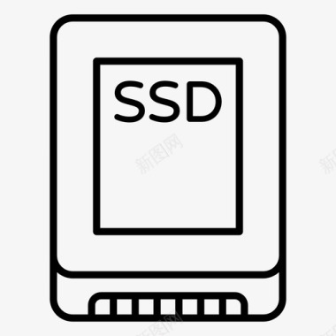 ssd硬盘线状态驱动器图标