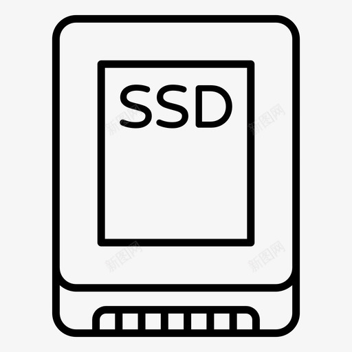 ssd硬盘线状态驱动器svg_新图网 https://ixintu.com 硬盘 线状 状态 驱动器 主机 内存 计算机 硬件 向量 图标