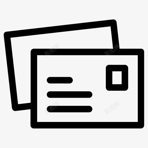 明信片信封旅程svg_新图网 https://ixintu.com 明信片 信封 旅程 信件 邮政