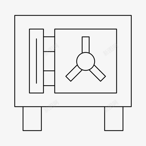 保险库储物柜保险箱svg_新图网 https://ixintu.com 保险箱 保险 库储 物柜 保安 仓库 细线