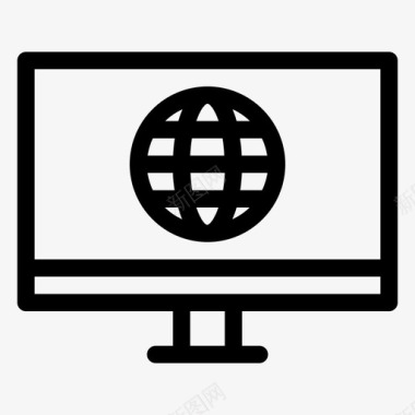 桌面网站电脑地球仪图标