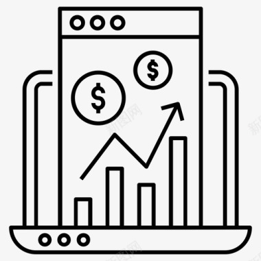 财务分析业务分析业务数据图标