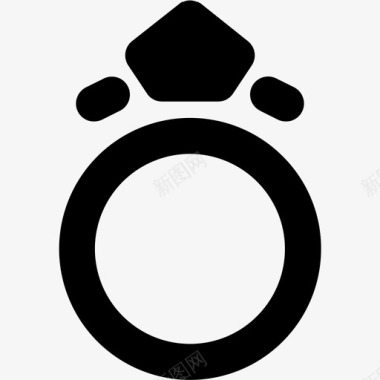 戒指珠宝婚姻图标