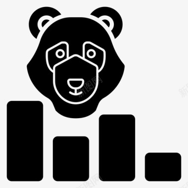 熊市熊市买入商业图形图标