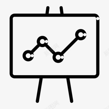演示分析图表图标