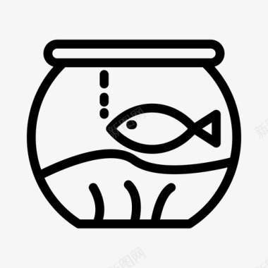 碗鱼动物盘子图标