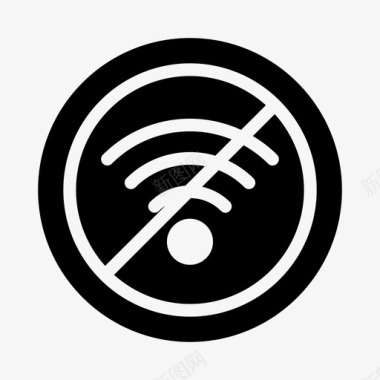 停止信号wifi阻止不允许图标