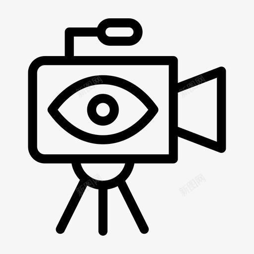 摄像头视图捕获小工具svg_新图网 https://ixintu.com 摄像头 视图 捕获 小工 工具 视频 数字 营销 线条 符号