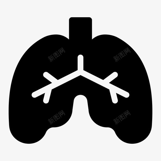 肺身体呼吸svg_新图网 https://ixintu.com 身体 呼吸 呼吸器 器官 肺脏 健康 状况 疾病