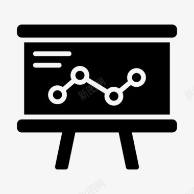 演示文稿分析板图标