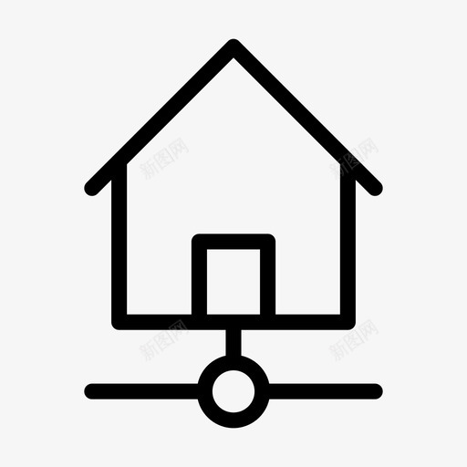 住宅网络建筑连接svg_新图网 https://ixintu.com 住宅 网络 建筑 连接 络线 图示