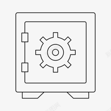 保险库金融保险箱图标