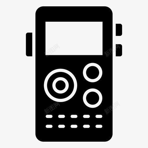 录音机通话录音机录音设备svg_新图网 https://ixintu.com 录音机 通话 录音 设备 一套 电子 电器 字形 矢量 矢量图 图标