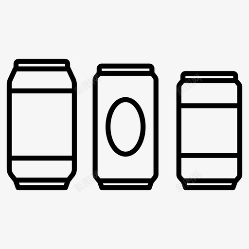 易拉罐铝罐饮料svg_新图网 https://ixintu.com 饮料 易拉罐 铝罐 回收 清洁 垃圾