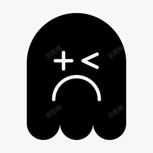 幽灵表情符号悲伤svg_新图网 https://ixintu.com 表情 幽灵 符号 悲伤 眨眼 实心