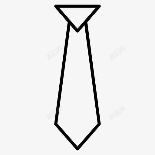 办公室领带时尚男士svg_新图网 https://ixintu.com 时尚 办公室 领带 男士 黑色 轮廓