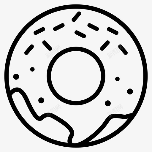 甜甜圈面包房美味svg_新图网 https://ixintu.com 甜点 甜甜圈 面包房 美味 食物 字形