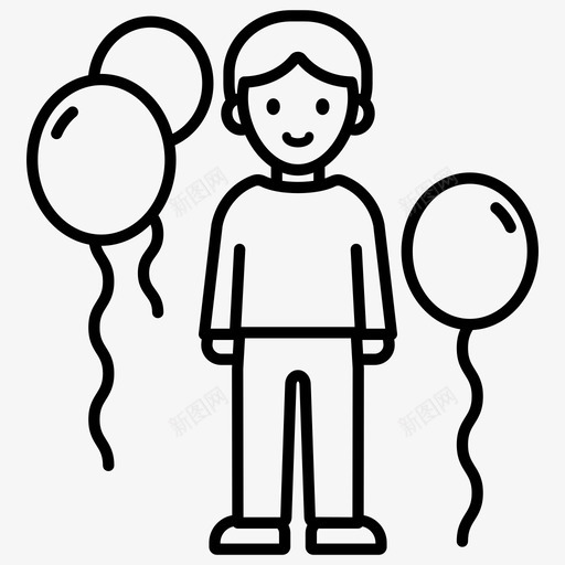 欢迎派对气球生日派对svg_新图网 https://ixintu.com 派对 欢迎 气球 生日 儿童节 新生 学校教育