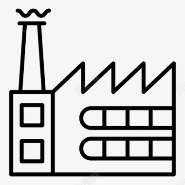 工业电力工业环保工厂图标
