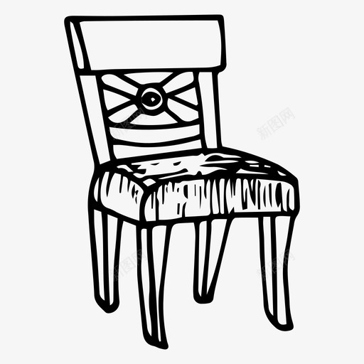 家用手绘家具椅svg_新图网 https://ixintu.com 家用 手绘 家具