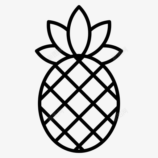 菠萝热带水果综合水果svg_新图网 https://ixintu.com 菠萝 热带水果 综合 水果 食品 饮料 系列 矢量 矢量图 图标