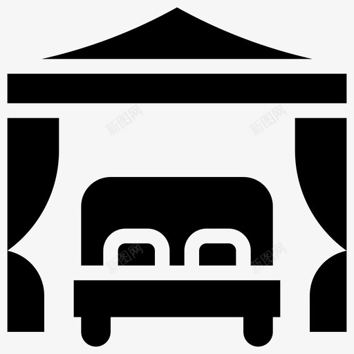 天棚床帐篷爱情情人节svg_新图网 https://ixintu.com 天棚 帐篷 爱情 情人节 雕文
