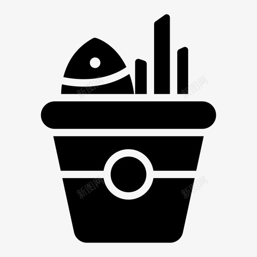 鱼烹饪桶海鲜svg_新图网 https://ixintu.com 烹饪 桶桶 海鲜 食物 字形