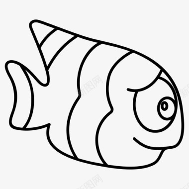 金鱼水生动物生物图标