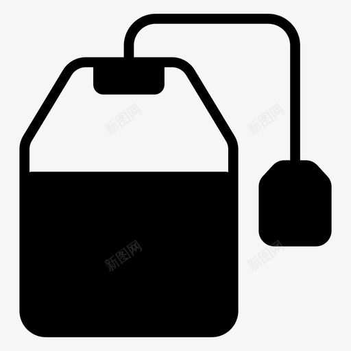 茶包绿茶凉茶svg_新图网 https://ixintu.com 茶包 绿茶 凉茶 有机 食品饮料 字形 矢量 矢量图 图标