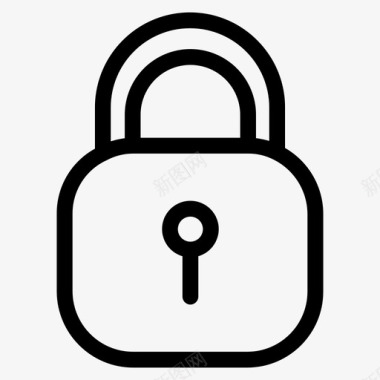锁定锁隐私安全图标