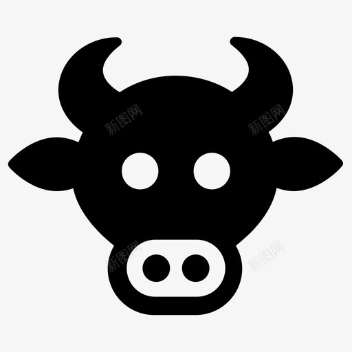 牛肉安格斯动物svg_新图网 https://ixintu.com 牛肉 安格 格斯 动物 公牛