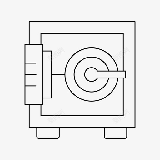 保险库储物柜保险箱svg_新图网 https://ixintu.com 保险箱 保险 库储 物柜 保安 仓库 细线