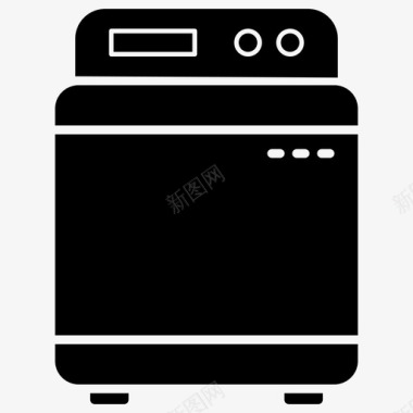 洗衣机电洗衣机电器图标