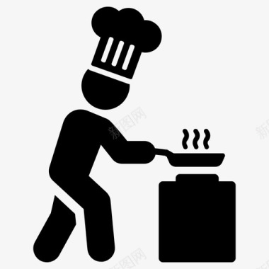 厨师烹饪餐厅图标