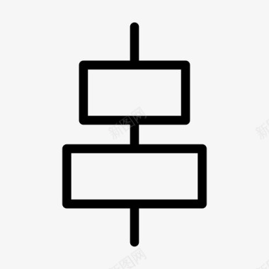 居中对齐艺术设计图标