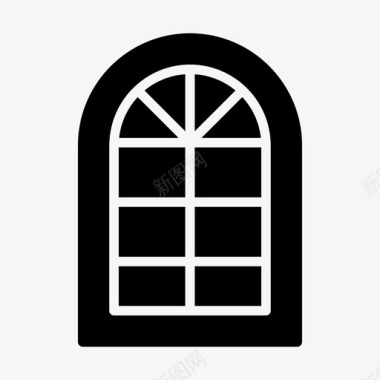 房子窗户建筑房地产图标
