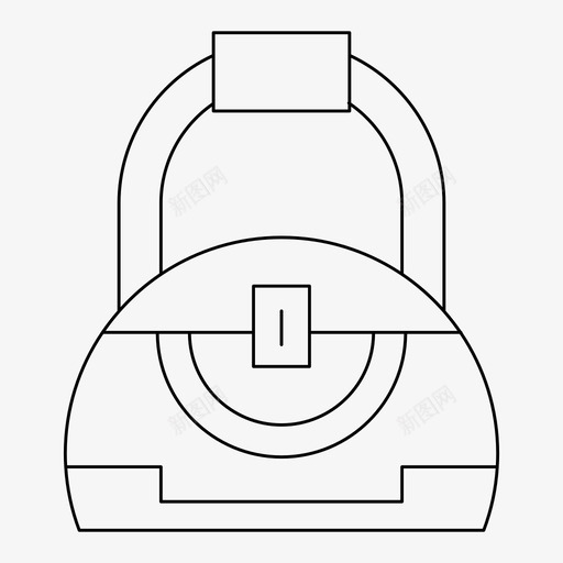 手袋奢侈品购物袋svg_新图网 https://ixintu.com 手袋 奢侈品 购物袋 细线