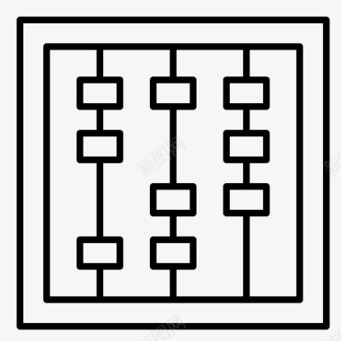 算盘计算器柜台图标