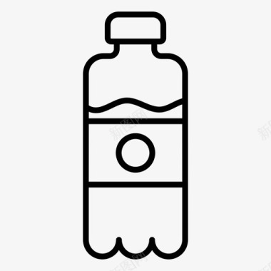 水瓶瓶装水饮用水图标