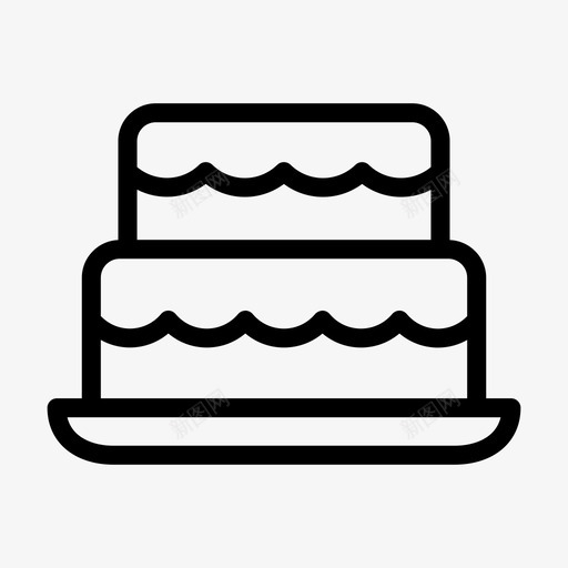生日蛋糕美味甜点svg_新图网 https://ixintu.com 甜点 生日蛋糕 美味 巧克力 点线 字形