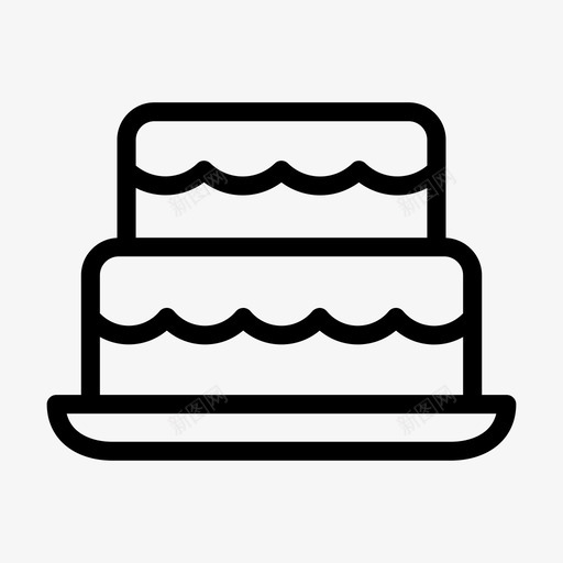 生日蛋糕美味甜点svg_新图网 https://ixintu.com 甜点 生日蛋糕 美味 巧克力 点线 字形