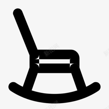 摇椅家具内饰图标