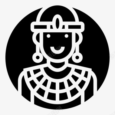 非洲女性国家化身图标