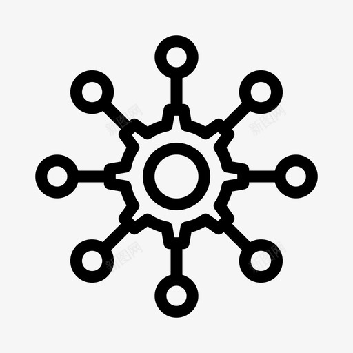 设置共享连接开发svg_新图网 https://ixintu.com 设置 共享 开发 连接 进度 自定义 线图 图示
