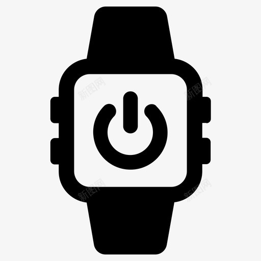 智能手表电源开关svg_新图网 https://ixintu.com 智能 手表 电源 开关 开机 可穿 穿戴