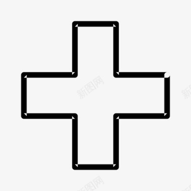 医疗十字医院标志图标