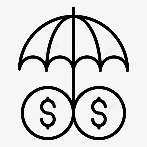 商业保险资产保护金融安全svg_新图网 https://ixintu.com 商业保险 保护 保护金 金融 货币 资产 安全 保险 科技 向量 图标