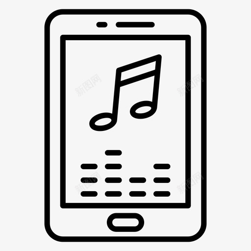 移动音乐媒体播放器移动应用程序svg_新图网 https://ixintu.com 移动 音乐 应用程序 媒体播放器 播放器 多媒体 乐器 矢量 矢量图 图标